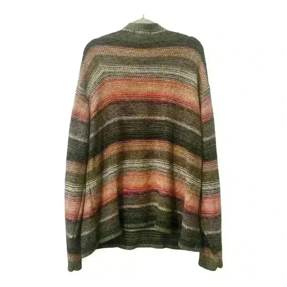 Norm Thompson Escape From The Ordinary VNeck Striped Sweater Womens XL - Picture 5 of 10